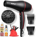 21Pcs Professional Hair Dryer Kit - Ionic, Lightweight, Low Noise, Constant Temperature, 1800W Blow Dryer for Women and Men - Includes Hair Dryer, Nozzles, and Accessories Set by lockmio