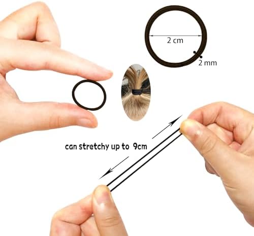 200PCS Small Hair Ties,No Crease Baby Hair Ties - Image 2