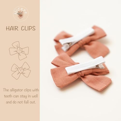 Niceye 24 Pack Baby Hair Bows for Girls, Toddler Hair Clips in Paris - Image 2