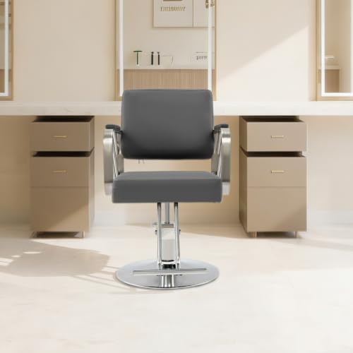 Hair Salon Chair Styling, Hydraulic Pump Barber Chair, 360° Swivel Beauty Barbering Chair for Hair Stylist Women Man, Adjustable Height Pro Stylist Chairs Beauty Salon Equipment - Image 5