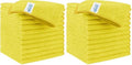 HOMEXCEL Yellow Microfiber Cleaning Cloth, 24 Pack Premium Microfiber Towels for Cars, Lint Free, Highly Absorbent, Reusable Cleaning Rags for Car, Household, Kitchen, Window, 11.5"X11.5" by HOMEXCEL