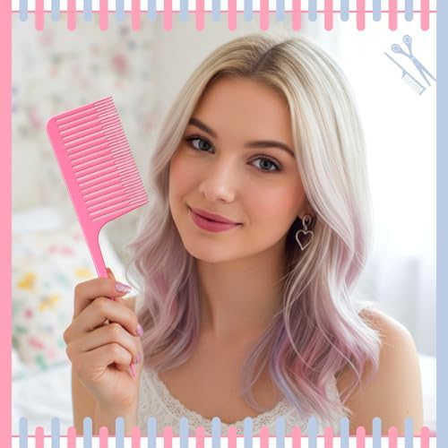 Patelai 6 Pcs Highlighting Comb Weaving, Classic Style, Pink - Image 5