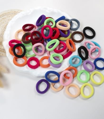 300PCS Baby Hair Ties for Girls,Soft Cotton Seamless Hair Bands - Image 4
