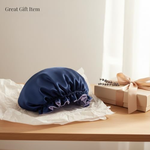 Silk Satin Hair Bonnet for Sleeping Reversible - Image 4