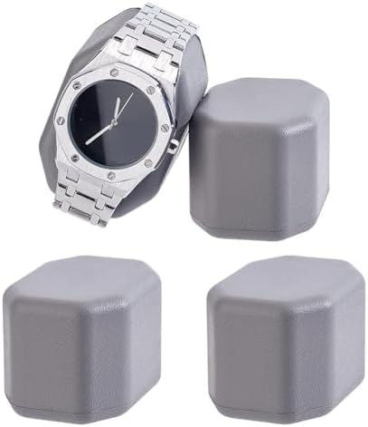 PH PandaHall 4pcs Watch Pillows, Gray Watch Display Cushion Watch Winder Pillow Bracelet Organizer Bangle Jewellery Holder for Watch Box Retail Stores Exhibition Display Storage, 2.7"x1.9"x1.7" by PHPandaHall