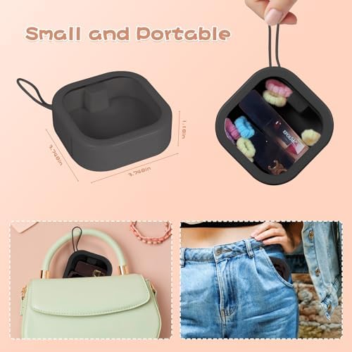 Hair Tie Organizer, Small Portable Hair Accessories Storage Can Be Stackable Or Hung On The Wall, Small Items Holder Hair Tie Organizer for Jewelry Hair Stuff Hair Clip Cotton Swab - Image 5