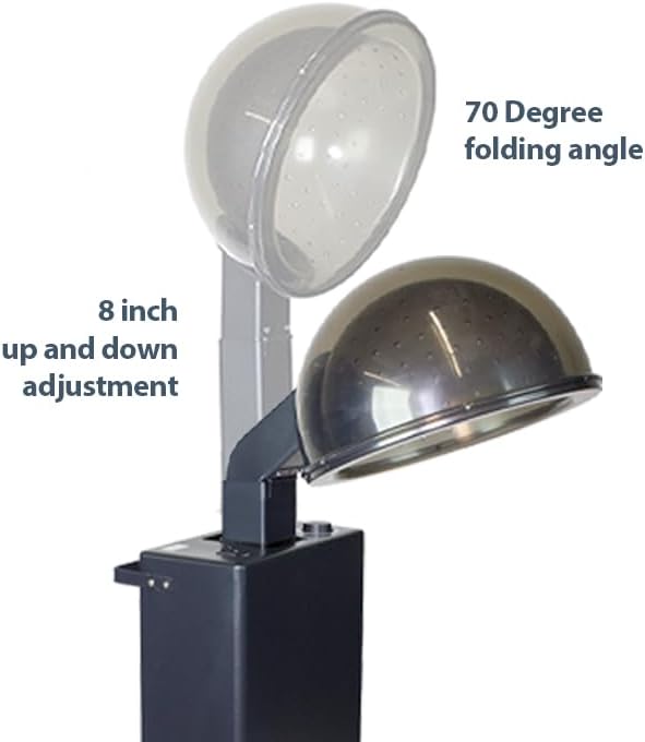 SKINACT Hooded Conditioning Hair Dryer 1150W with Stand, 60-Minute Timer, Temperature Adjustable, Angle & Height Adjustable Downdraft Hood - Image 6
