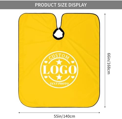 Custom Barber Cape Customized Haircut Capes Logo Text Photo Salon Hairdressing Apron for Home and Barbershop - Image 5