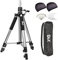 GEXWORLDWIDE GEX 63" Heavy Duty Mannequin Tripod Stand for Wig Cosmetology Training Practice Doll Manikin Head Tripod Wig Stand With Travel Bag (Silver) by GEXWORLDWIDE