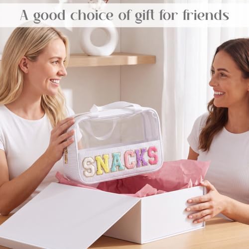 Sanwuta Clear Seersucker Snacks Bag, White - Image 6