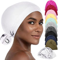 Silk Satin Hair Bonnet for Sleeping - Black Women & Men's Sleep Cap by Caplord