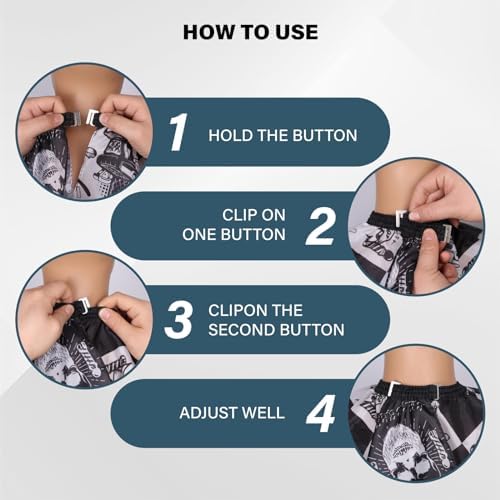 Waterproof Hair Cutting Cape for Men - Salon Cape with Neck Strip and Barber Brush - 5PCS Set (64" x 56") - Image 6