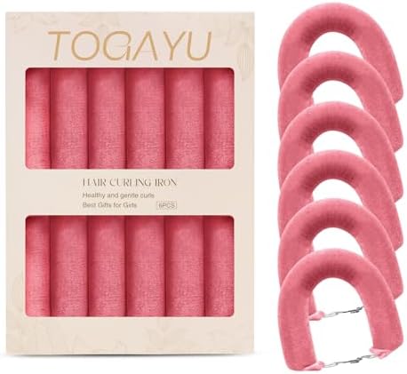 Heatless Curls Overnight Hair Care Set - Jumbo Velvet Hair Curlers by TogayuSelected