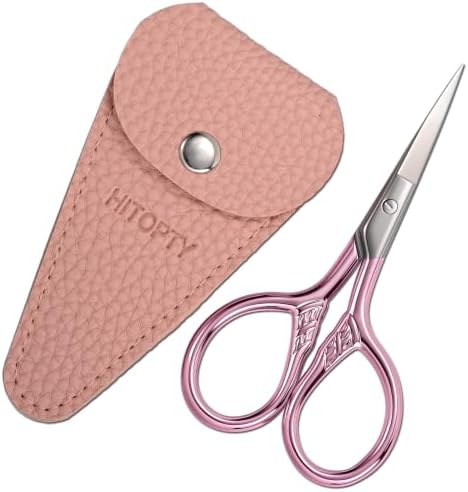 Small Pointed Scissors for Women Men Facial Hair, Beard, Mustache by HITOPTY