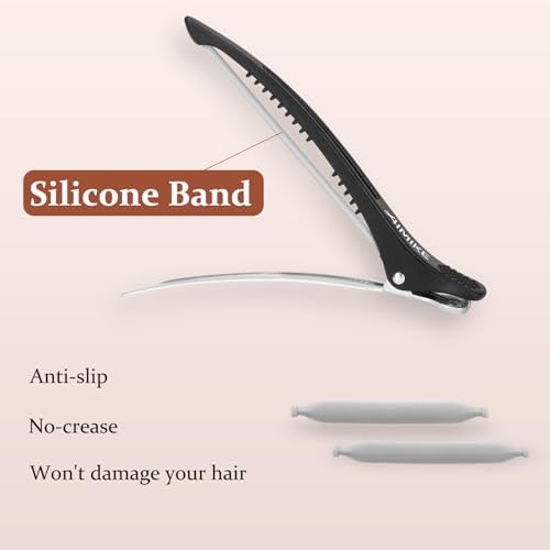 AIMIKE Hair Clips for Styling Sectioning, Barbers & Home Hair Cutting Clips - Image 3
