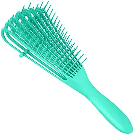 Detangling Brush for Afro America/African Hair Textured 3a to 4c, Knots Detangler Scalp Massage Comb for Women (Green, 3 Count) by Unknown