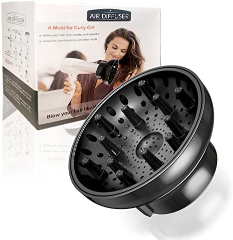 Hair Dryer Diffuser Attachment Universal Adjustable Professional Salon Tool for Curly Hair Fits Most Kinds of Blow Dryer Diameter 4.3-6.5CM by PollyOnline