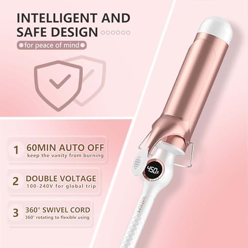 WEEYUM 2 Inch Curling Iron, Large Barrel Curling Iron/Wand, Dual Voltage - Image 6