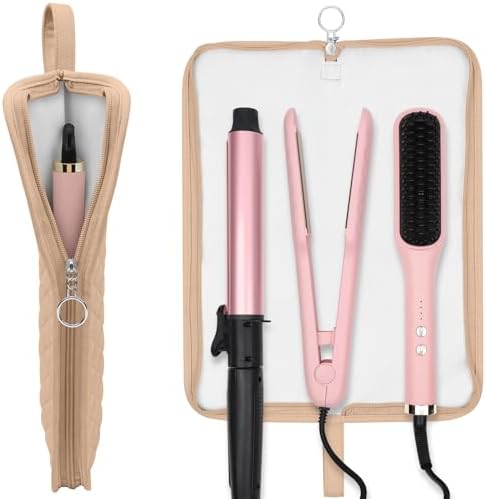 2-in-1 Heat Resistant Mat & Storage Bag for Hair Tools by Youlyveaw