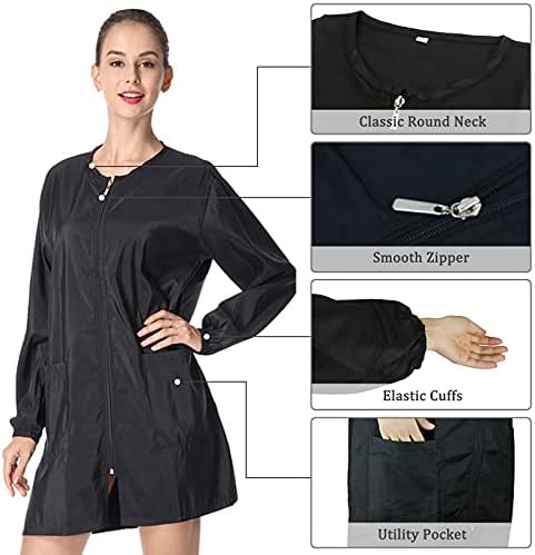 Polyester Professional Salon Smock Hair Stylist Jacket - Image 2