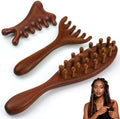 ProSuites 3 Pack Wooden Scalp Massager Tool Loc Combs,Long Handle Head Massage Scalp Loc Brush for Dreads,Multifunctional Hair Massager Tool for Men & Women by ProSuites