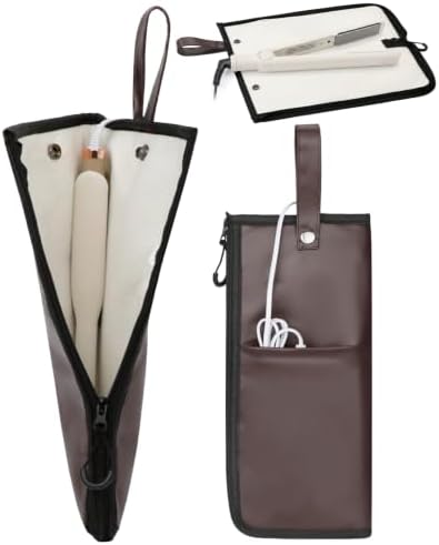 2-in-1 Heat Resistant Mat & Storage Bag with Pocket for Hair Tools by Unknown