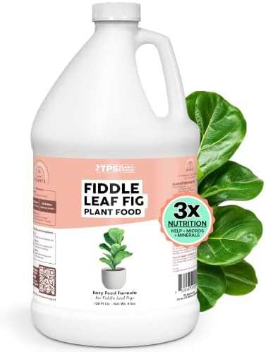 Fiddle Leaf Fig Fertilizer, Liquid Plant Food for Bigger Leaves, 1 Gallon by TPSNutrients