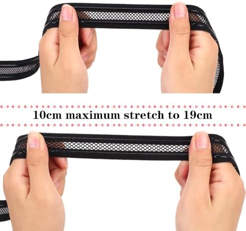 Elastic Wig Bands with Net, 1 Inch Non-Slip Silicone Hair Band for Wigs Edges, 5 Yard Bidirectional Stretching Mesh Elastic Band for Wig Making & Securing (Brown, 5 Yards) - Image 4