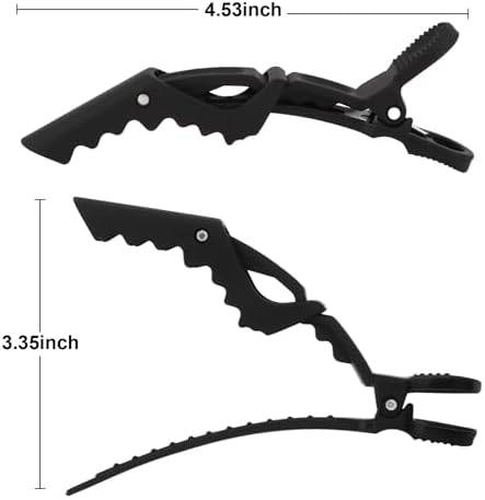 24 Pcs Black Matte Alligator Hair Clips for Women Professional Hair Styling Clips for Hairdressing, Sectioning, Coloring and Salon Use - Image 3