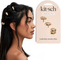 Kitsch Gold Hair Jewelry for Braids - Stackable Gold Hair Accessories, 3pcs by Kitsch