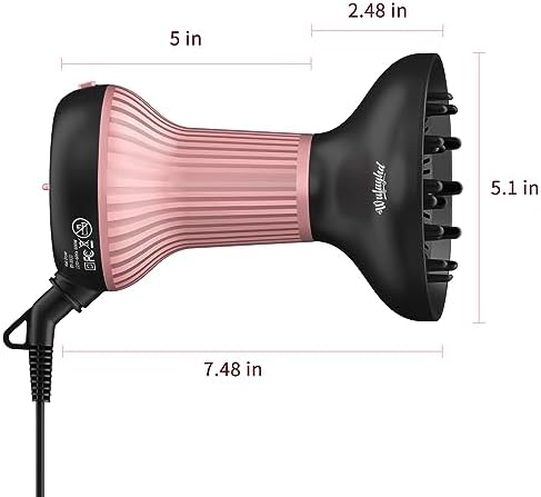 Diffuser Hair Dryer for Curly Hair, Enhances Curls and Volume Hair Diffuser - Image 4