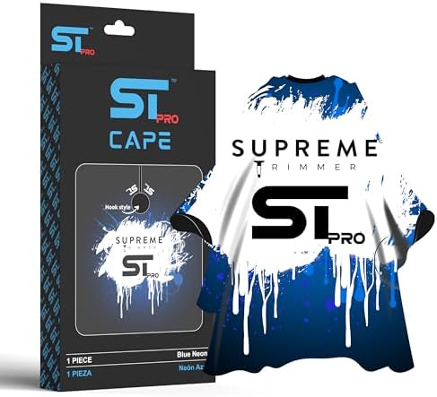 Supreme Trimmer Premium Waterproof Professional Barber Cape Blue Neon by SupremeTrimmer