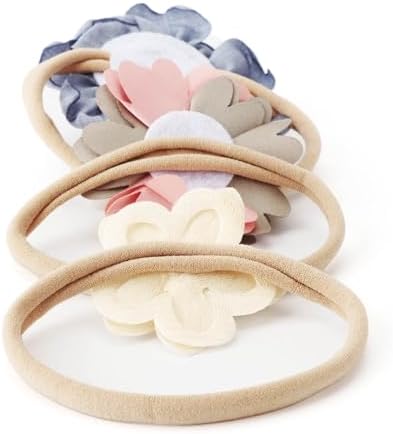 DRESHOW BQUBO Baby Girl Headbands with Flower Nylon Hairbands Handmade Hair Accessories for Newborn Infant Toddlers 10 Pack - Image 5