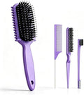 Curl Defining Brush, Curly Hair Brush, Slick Back Hair Brush (Purple) by Unknown