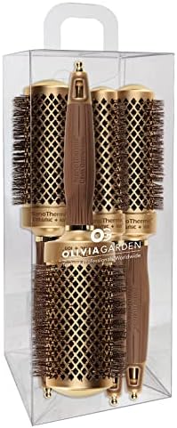 Olivia Garden NanoThermic Ceramic + Ion Round Thermal Hair Brush - Not Electrical - Professional Blowout Brush for Normal to Thick Hair by Unknown