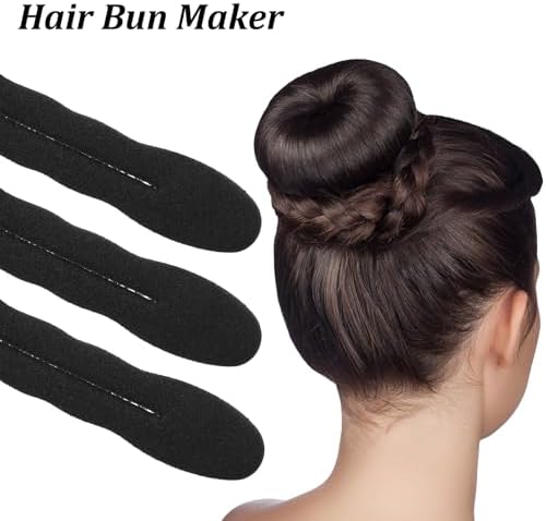 9 Pcs Hair Bun Maker Sponge Hair Buns Shaper Magic Snap Roll Sponge Curler Clips Foam Sponges Buns Hairs Styling Accessories Easy Bun Twister for Ballet French Twist Long Thin Curly Straight Wavy - Image 3