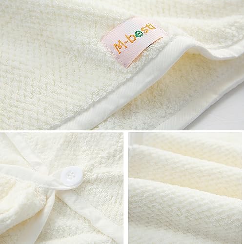 M-bestl 2 Pack Microfiber Hair Towel Wrap with Button to Dry Hair Quickly - Image 4