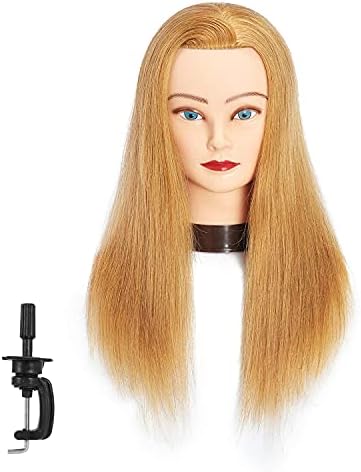 20-22" Mannequin Head with 100% Human Hair for Hairdresser by Headwinn
