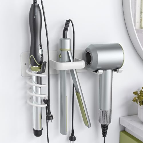 Tindbea Hair Dryer Holder Wall Mount Aluminum Alloy Hot Tools Organizer by Tindbea