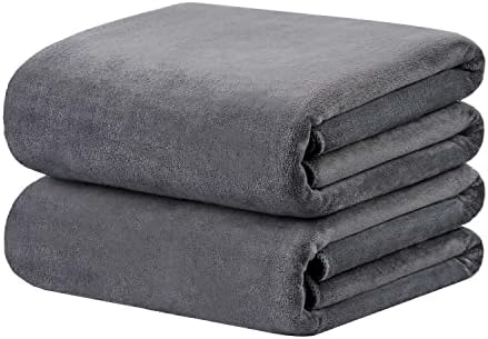 JML Bath Sheet Towels Set of 2, 40" x 80", Grey - Image 2