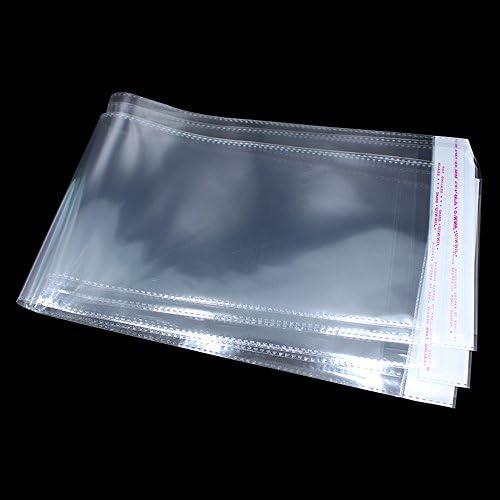 PABCK 100 Pack Clear Self Adhesive Hair Packaging Bags 4.9x17.7 inches - Image 3