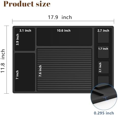 Adevar Magnetic Barber Mat for Clippers,Barber Station Organizer Mat for Beauty Tools,Professional Non-Slip Matt - Image 2