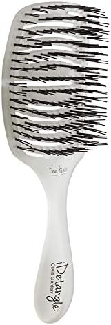 Olivia Garden iDetangle Brush for Wet and Dry Hair - Detangler Brush for Women and Men - Adjusts Tension by Hair Type - For Curly, Wavy or Straight - Flexible Vented Head by Unknown