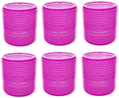 6-Pack X-Large 2" Self-Grip Hair Rollers – Volumizing Curlers, Random Color by Unknown
