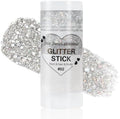 Mysense Silver Body Glitter Stick,Face Hair Glitter Makeup,Sparkling Mermaid Sequins Chunky Glitter Face Paint,Singer Concert Outfit Festival Rave Accessories for Women and Kids by Mysense