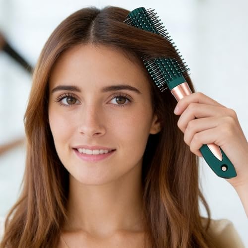 Anti-Static Hair Brush Set - Oval, Round, Vent, Detangling and Paddle Combs for Wet or Dry Hair - Massage and Shine for Women, Men, Kids - Image 5