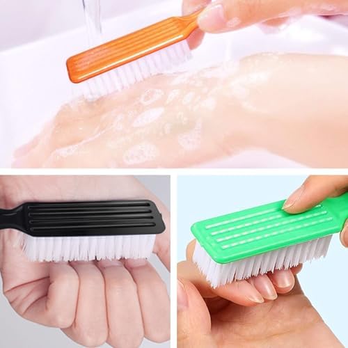 10 Pcs Handle Grip Nail Brush, NICEMOVIC Hand Fingernail Cleaner Brush Manicure Tools Scrub Cleaning Brushes Kit, Use for Toe and Nail Cleaning (Bright Colors) - Image 3
