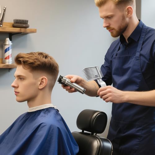 Blend Friend Fade Comb Set 3PC Self Hair Cutting Tools for Men & Boys Grey - Image 2
