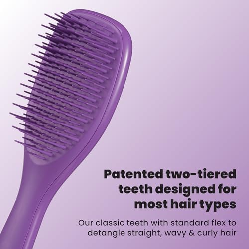 Tangle Teezer Ultimate Detangler Mini Hair Brush, Fresh Purple - Image 2