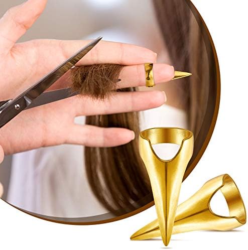 Hicarer 10 Pcs Stitch Braids Tool Metal Finger Rings Hair, Silver and Gold - Image 4